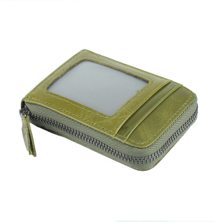 Organ Card Holder Korean Style Cowhide Card Holder