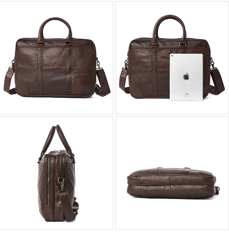 Leather Men&#39;s briefcase
