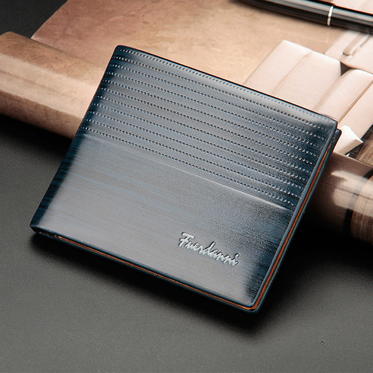 Baellerry new men&#39;s short embossed Wallet Card Wallet Card package cross section multi spot wholesale manufacturers