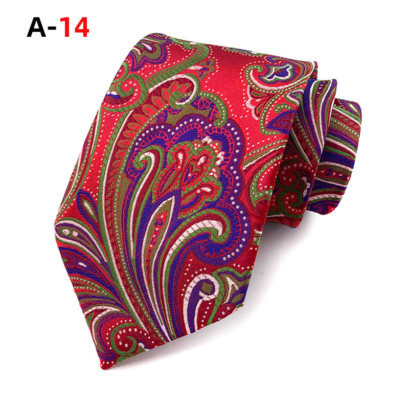 European And American Paisley Polyester Jacquard Men&#39;s Tie