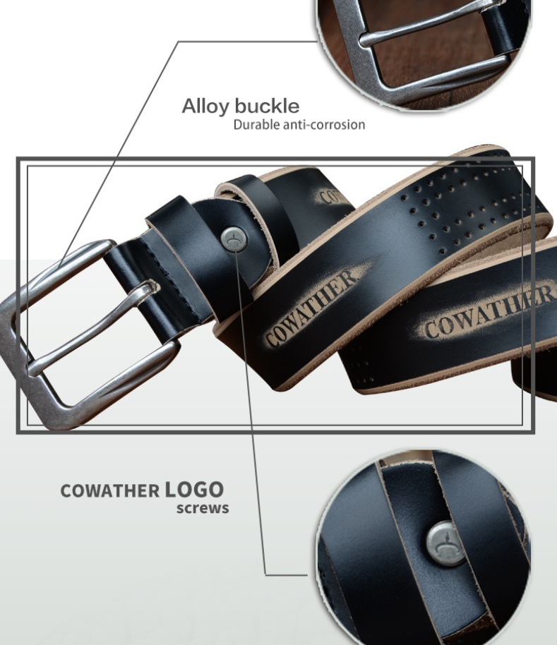 Men&#39;s leather belt