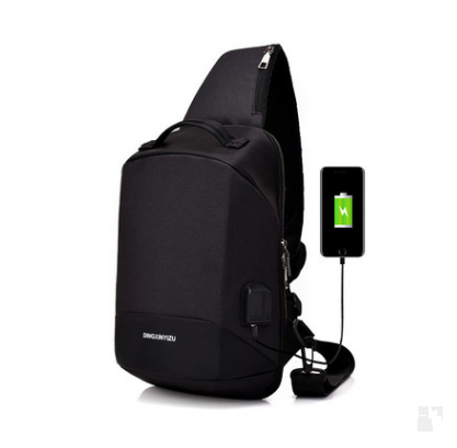 Anti-theft chest bag fashion casual USB rechargeable multi-function shoulder bag