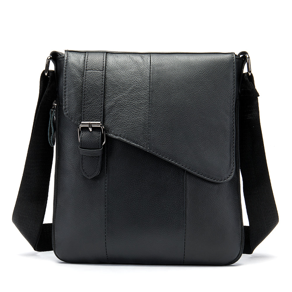 Head layer cowhide shoulder bag