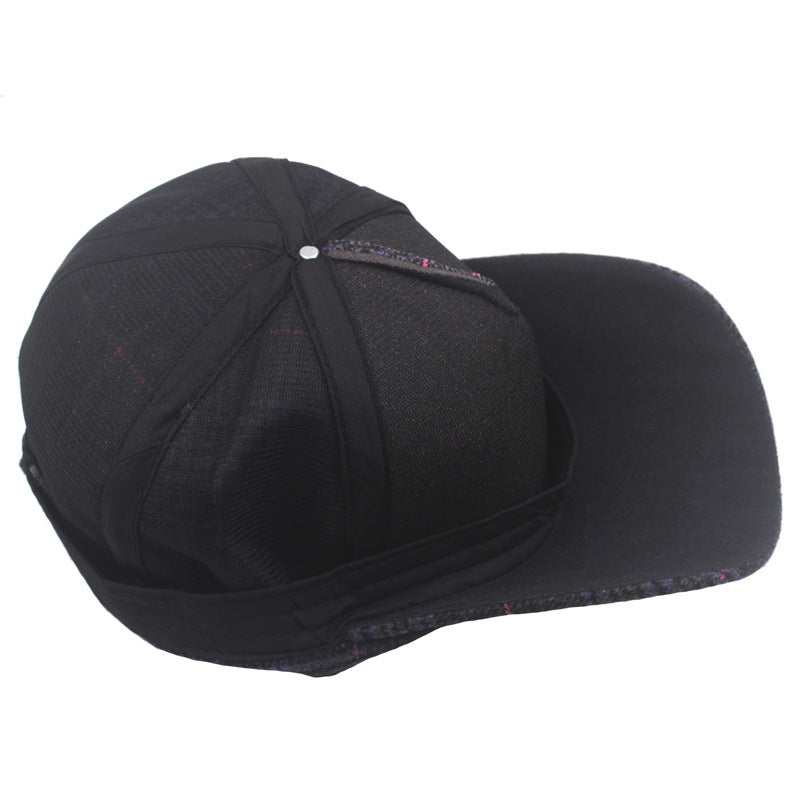 Cotton Men&#39;s And Women&#39;s Fashion Color Check Baseball Cap