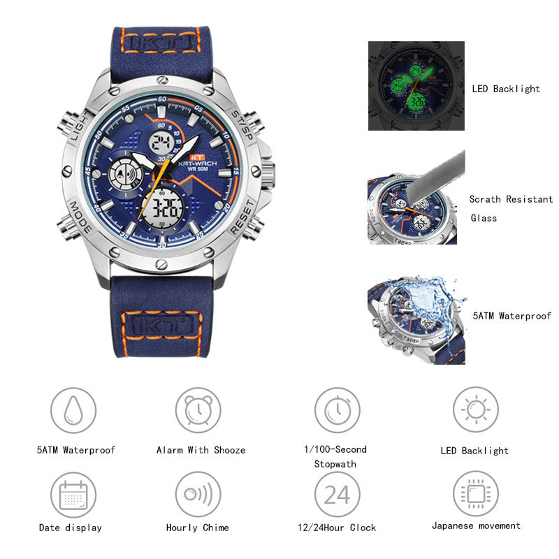 Men&#39;s Watch Fashion Multifunction Sports Electronic