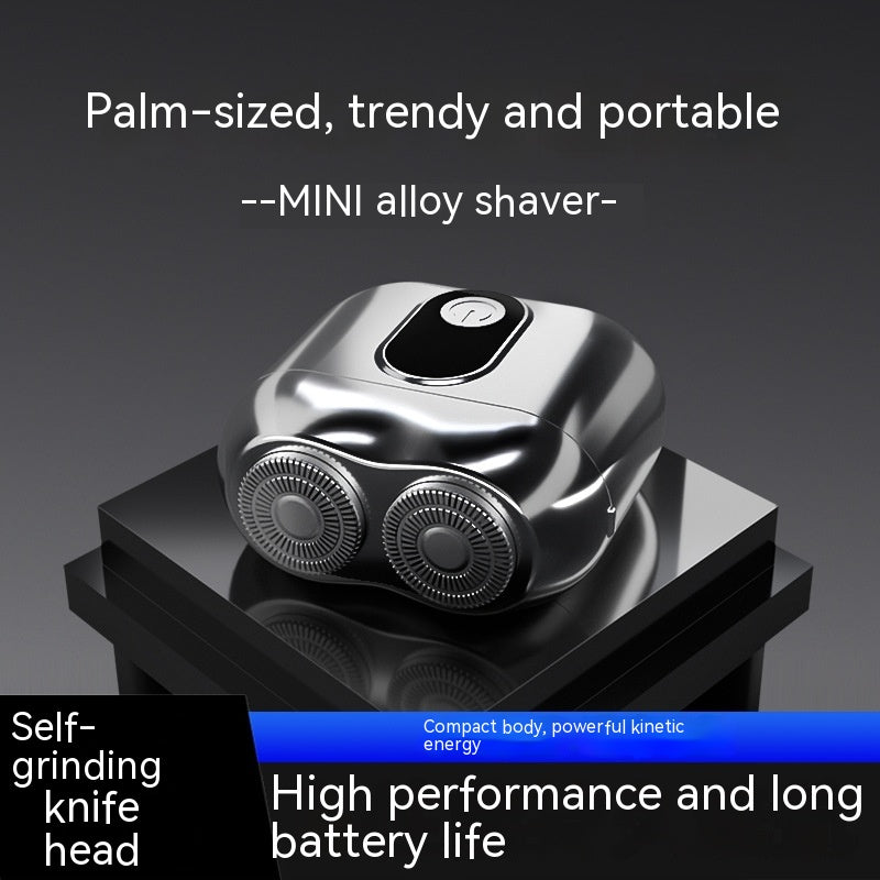 Mini Shaver Double-headed Portable USB Charging Waterproof Men&#39;s Household