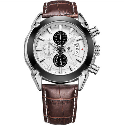 Multifunctional Single Calendar Men&#39;s Quartz Watch