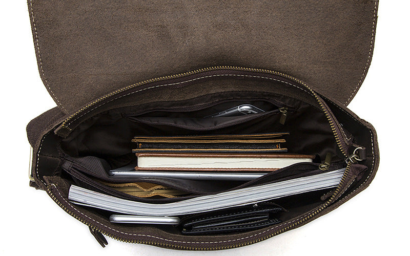 Mary round special genuine male bag men Crazy Horse Leather Shoulder Bag Messenger Bag Retro Leather Bag Factory