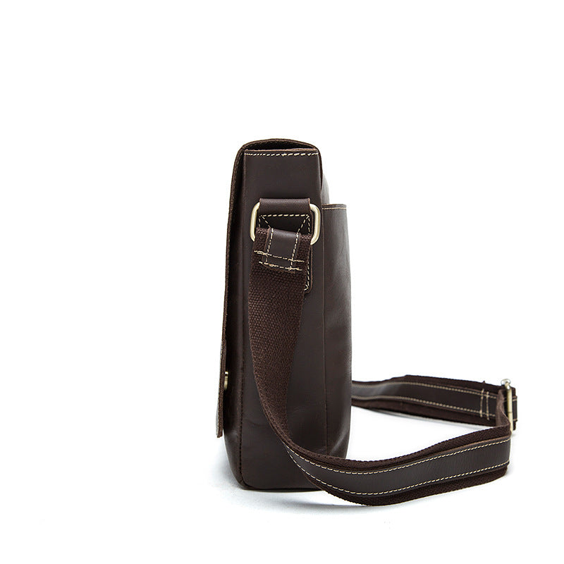 Mary round special genuine male bag men Crazy Horse Leather Shoulder Bag Messenger Bag Retro Leather Bag Factory