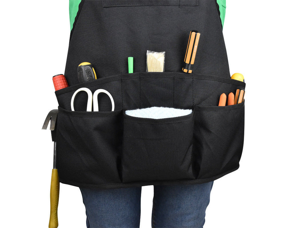 Tool Apron Multi Pocket Cleaning Waist Bag Bib
