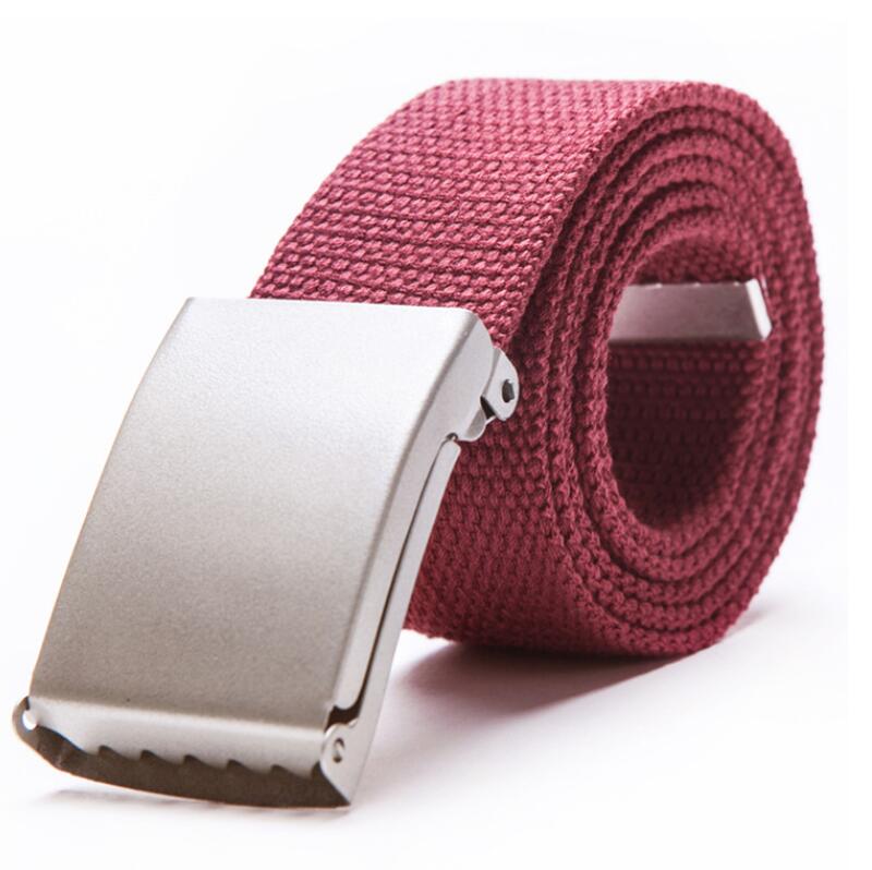 Candy color fashion new unisex pants with canvas belt men&#39;s belt