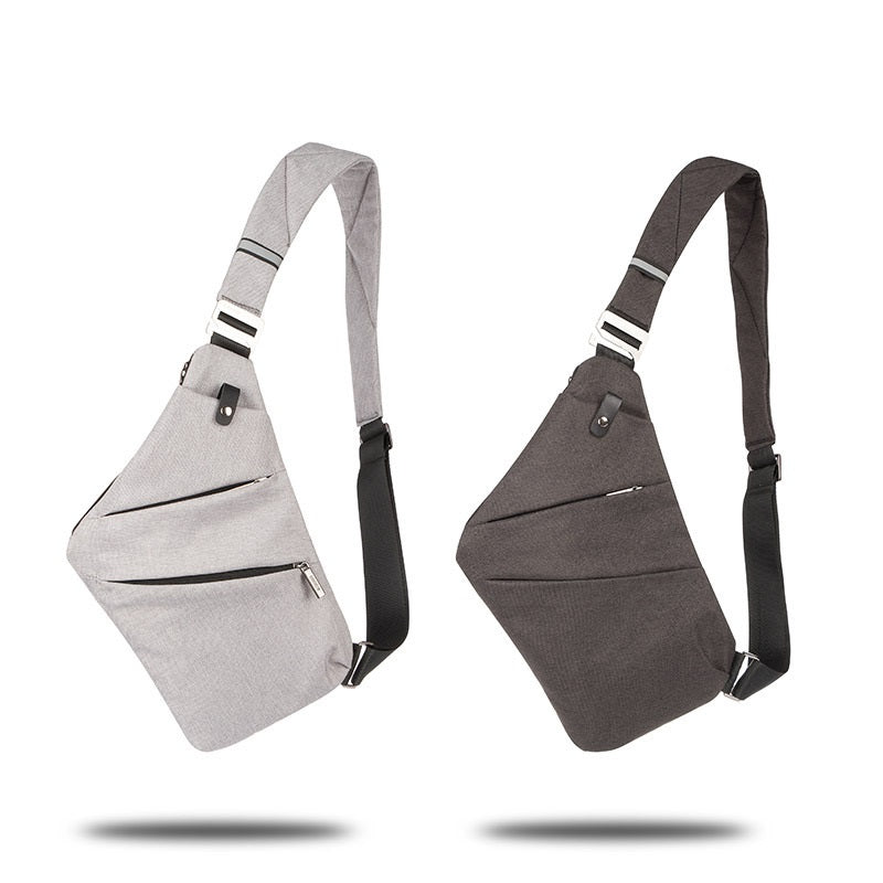 Stylish single shoulder bag Korean style casual nylon gun bag chest bag cross-body man chest bag