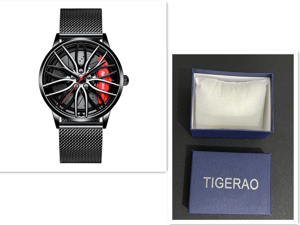 Automatic Movement Men&#39;s Hollow Wheel Watch