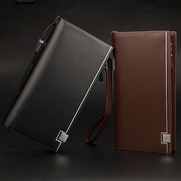 The new baellerry multifunctional hand bag Mens Long Wallet boy Bag Wallet