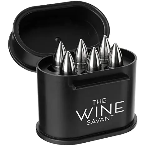 Whiskey Stones - Giftbox set - Stainless Steel - Black Set
