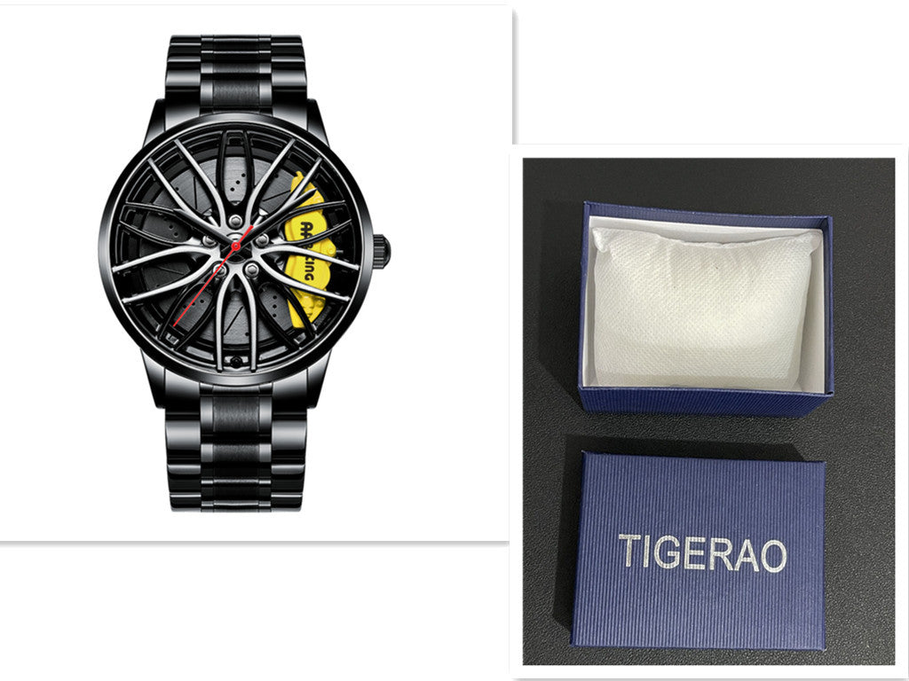 Automatic Movement Men&#39;s Hollow Wheel Watch