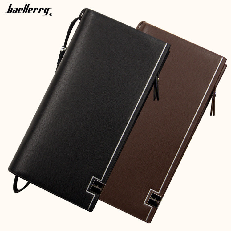 The new baellerry multifunctional hand bag Mens Long Wallet boy Bag Wallet