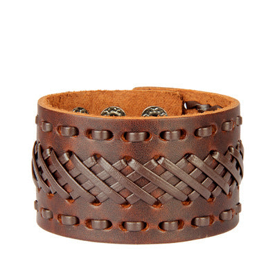 Multi-layer vintage cowhide rope