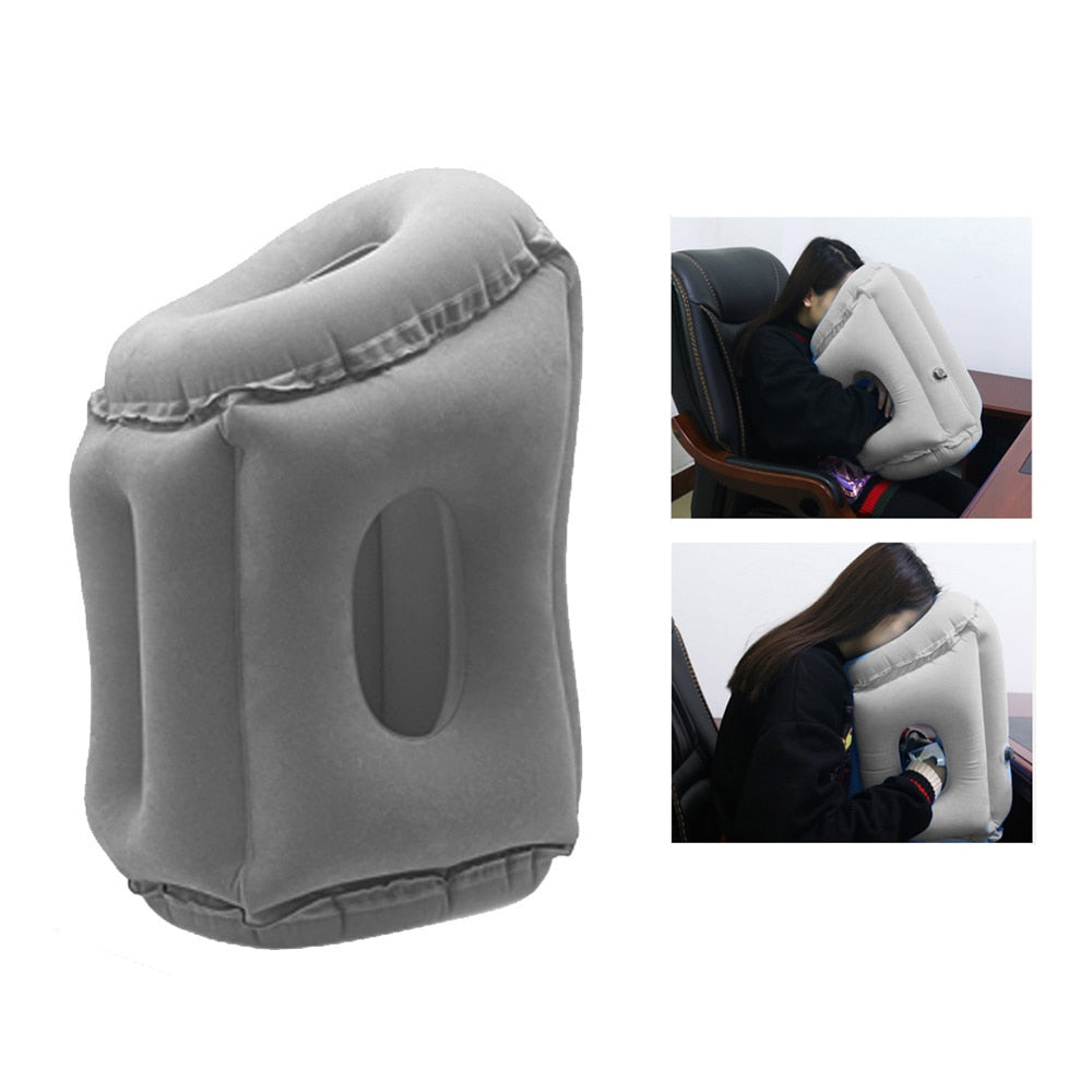 Sleeping inflatable pillow office travel nap airplane pillow