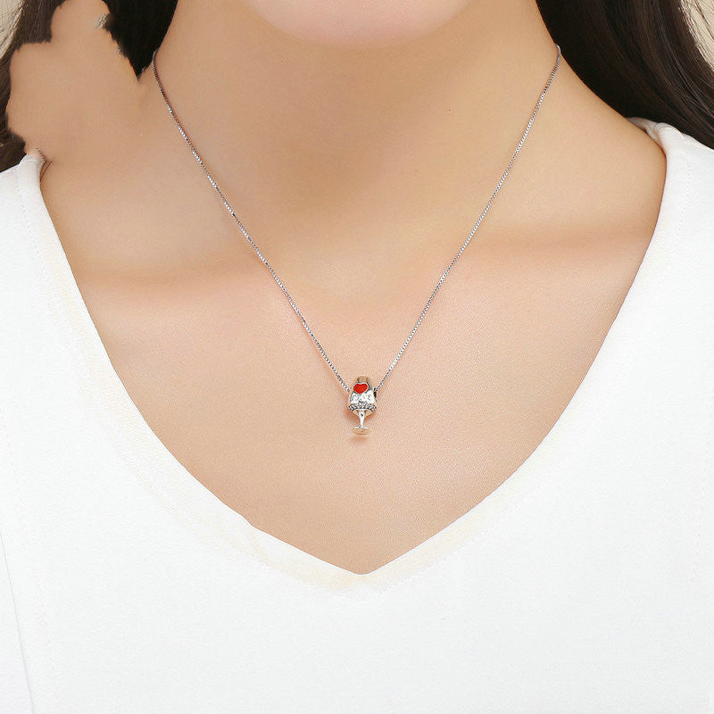 Red wine glass female bracelet