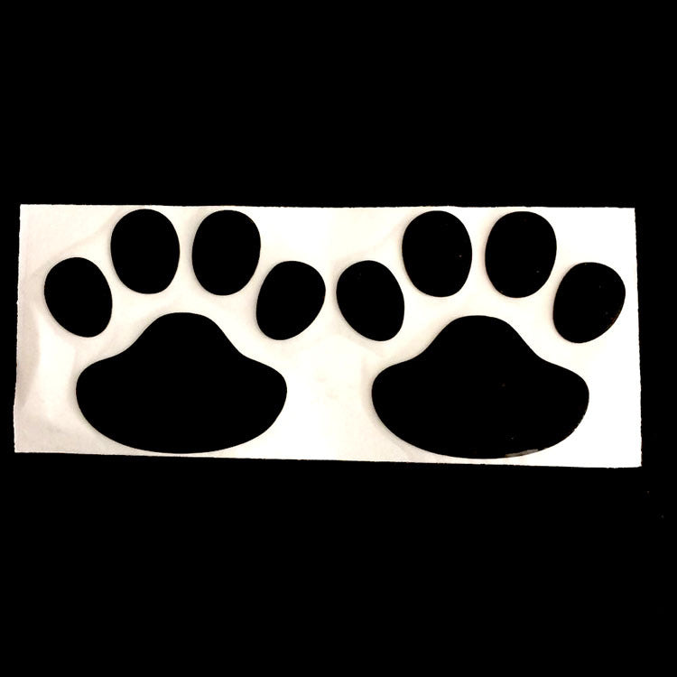 Puppy footprints, hood stickers