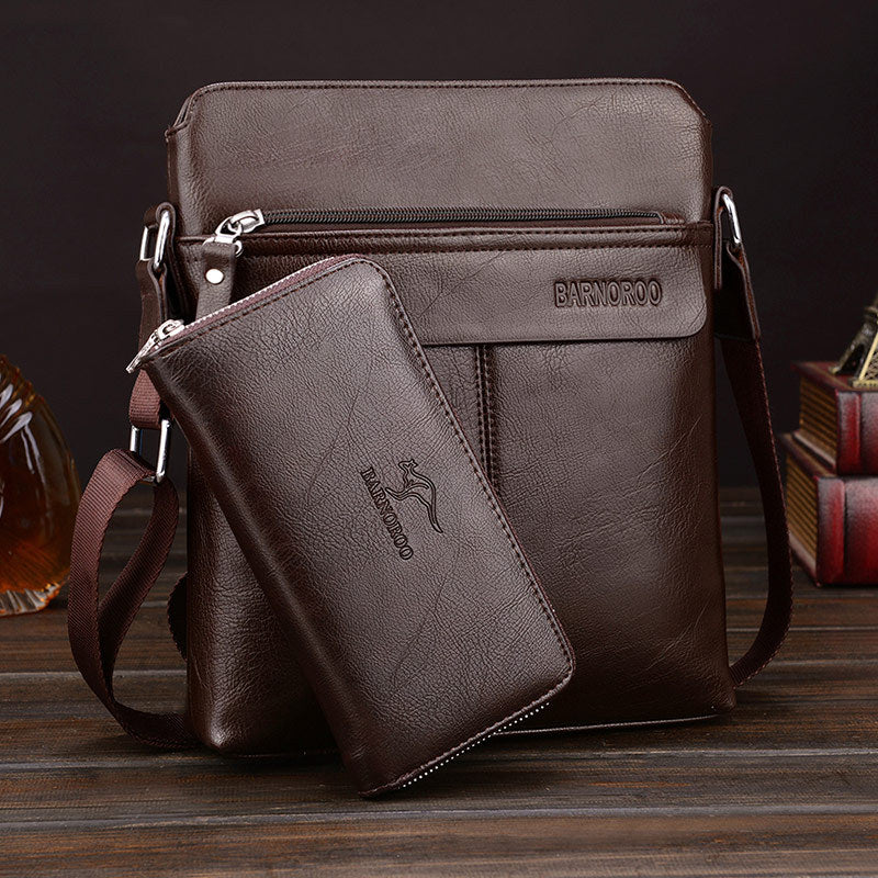The new kangaroo male bag shoulder bag man satchel business men&#39;s fashion  single shoulder bag