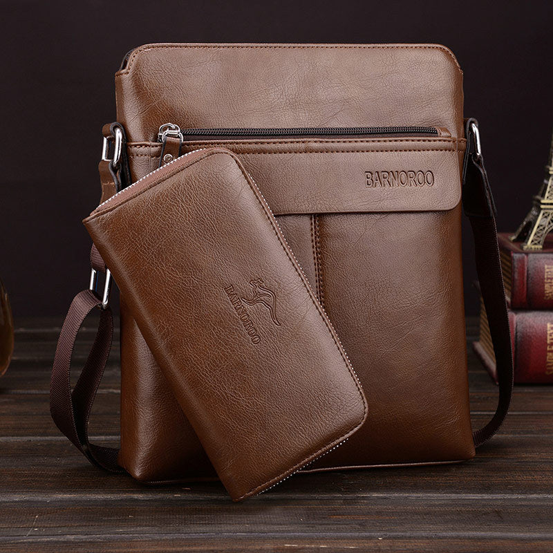 The new kangaroo male bag shoulder bag man satchel business men&#39;s fashion  single shoulder bag