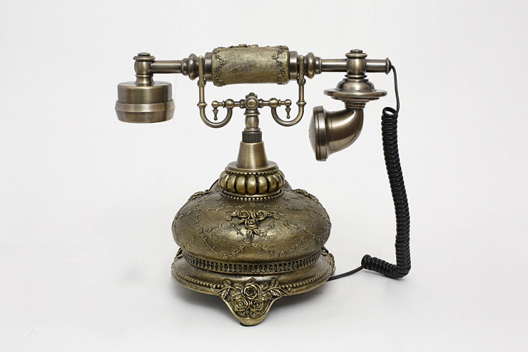 Rotating Classic Telephone Antique Vintage Idyllic Retro Telephone Fixed Telephone Home Landline