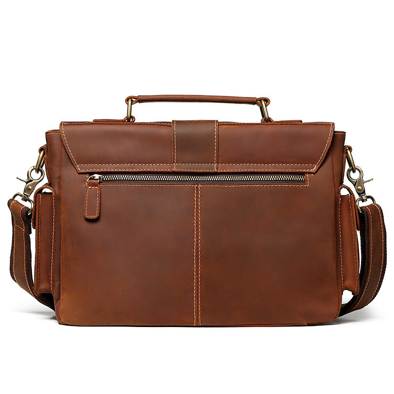 Business leather men&#39;s briefcase