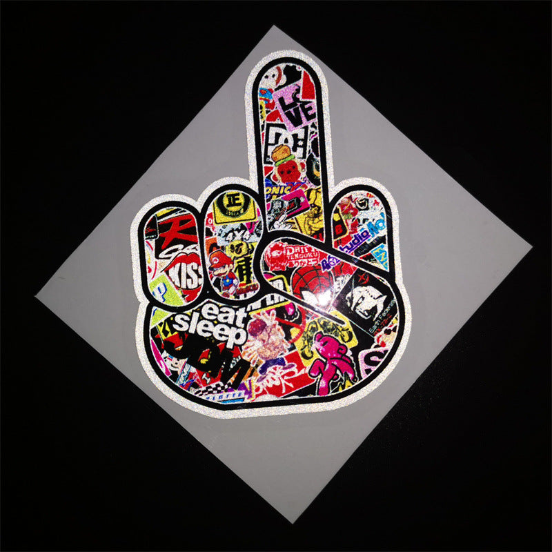 Car Windshield Graffiti Reflective Sticker