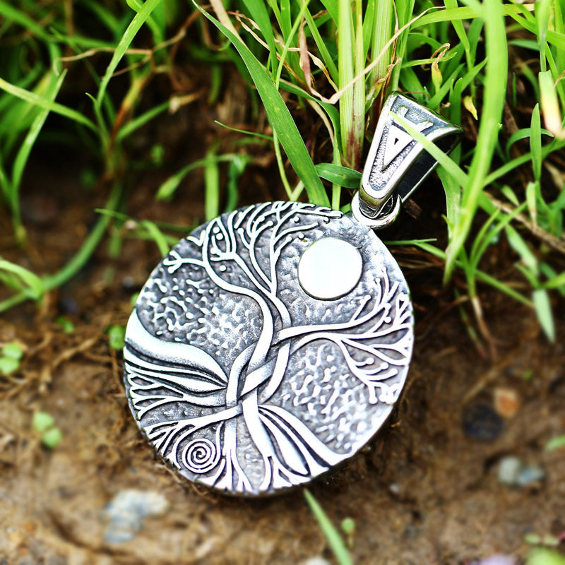Stainless Steel Viking Tree Of Life Pendant