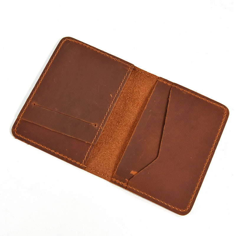 Men&#39;s Fashion Retro Leather Wallet Vertical