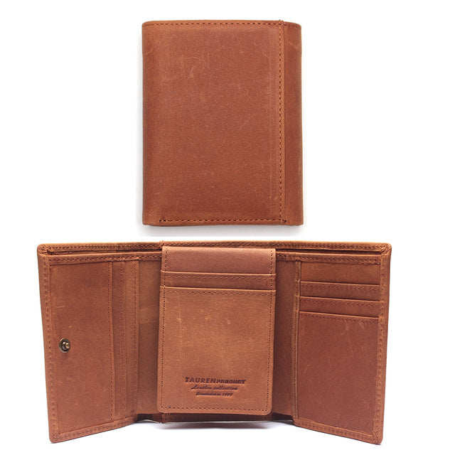 Men&#39;s ultra-thin leather wallet