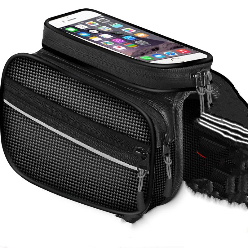 Mobile phone bicycle saddle bag