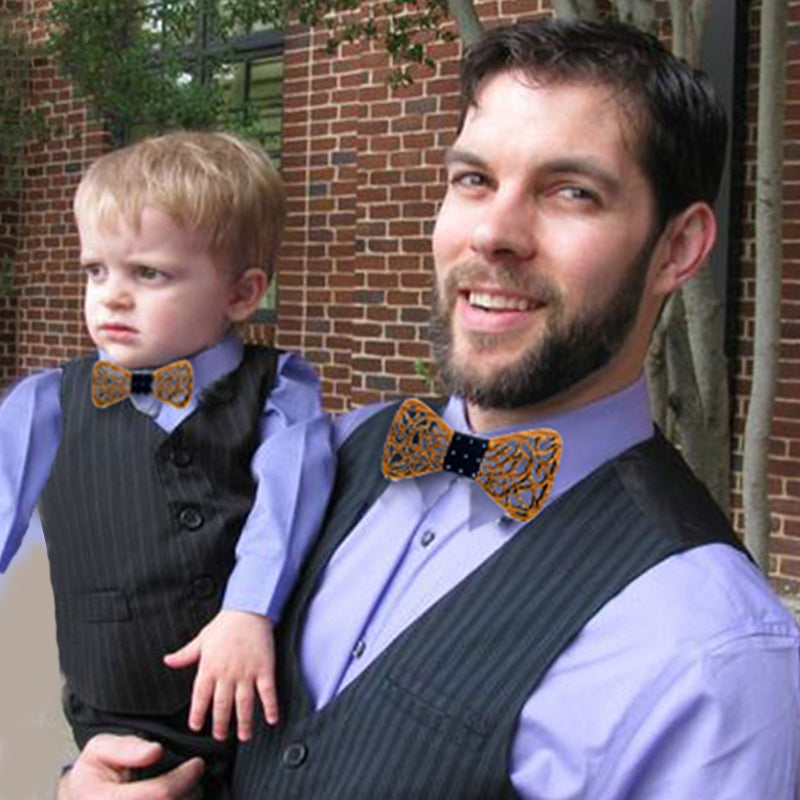 Wooden bow tie