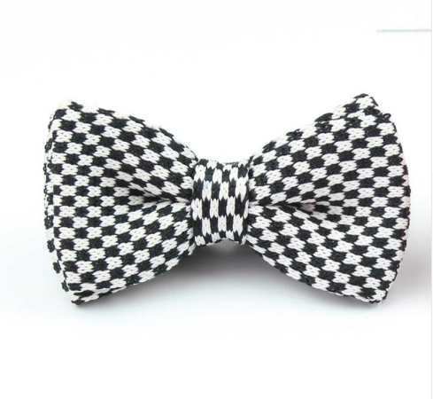 New Style Men Women Knit Bowtie Adjustable Butterfly Double Deck Neckwear Bowties Designer Knitting Dress Knitted Bow Tie