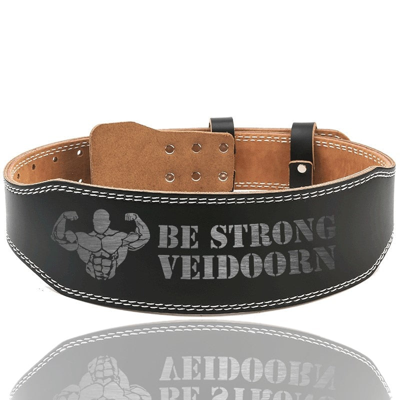 Cowhide fitness belt