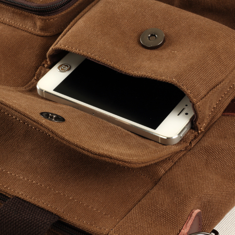 Spot Amites Korean Business Portable Canvas Men&#39;s Bag Vertical One Shoulder Electric Messenger Bag Men&#39;s Briefcase