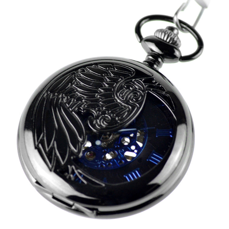 Vintage flip openwork necklace pocket watch