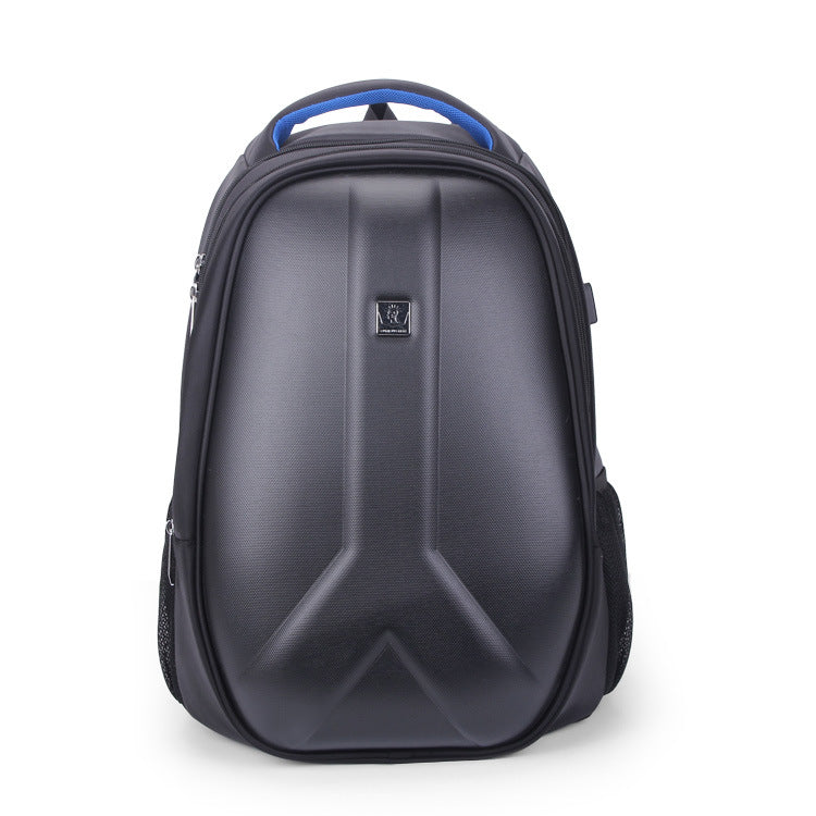 new men&#39;s computer backpack, USB backpack, hard shell travel bag, student bag light customization