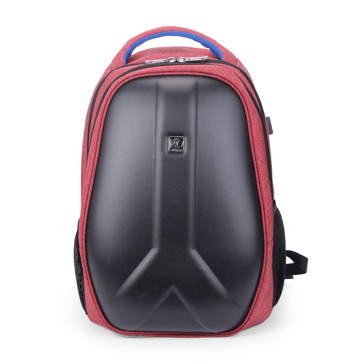 new men&#39;s computer backpack, USB backpack, hard shell travel bag, student bag light customization