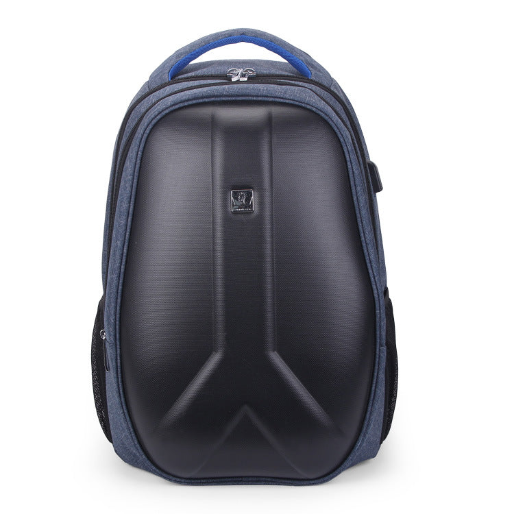 new men&#39;s computer backpack, USB backpack, hard shell travel bag, student bag light customization