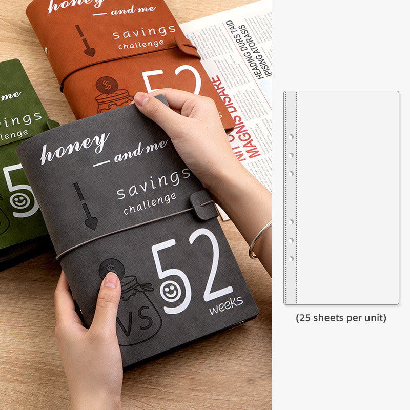 52 Weeks Couple Challenge Saving Journal Book