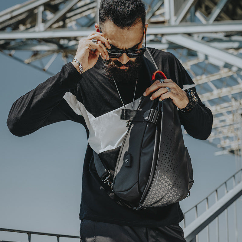 Men&#39;s Waterproof Multifunctional Shoulder Bag