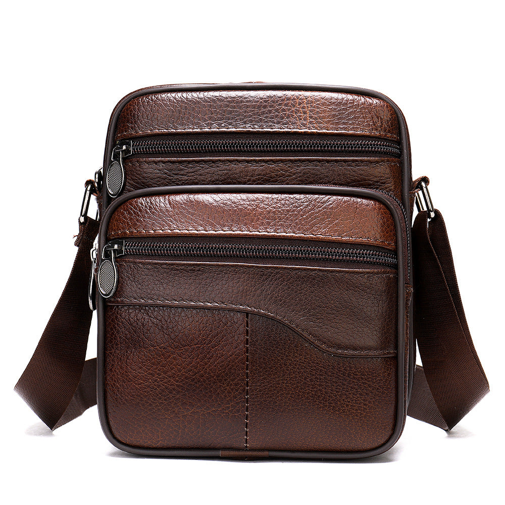 Cowhide Casual One-shoulder Messenger Bag