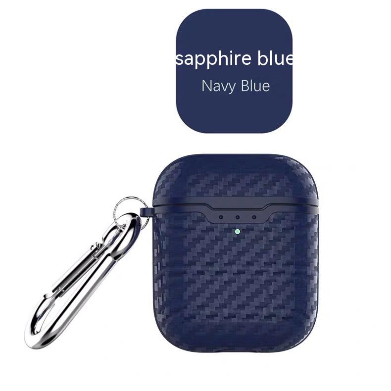 Bluetooth Second Generation Carbon Fiber Pattern Fashion Earphone Sleeves