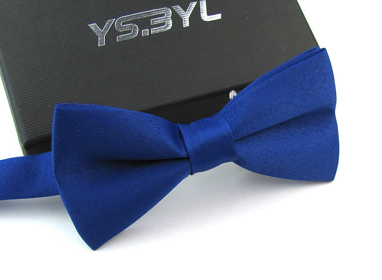 Matte Men&#39;s Solid Color Wedding Bow Tie Gentleman Polyester