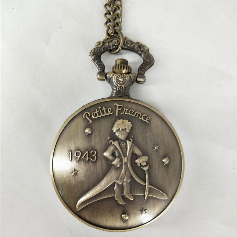 Retro Fashion Trends Little Prince Theme Quartz Pocket Watch