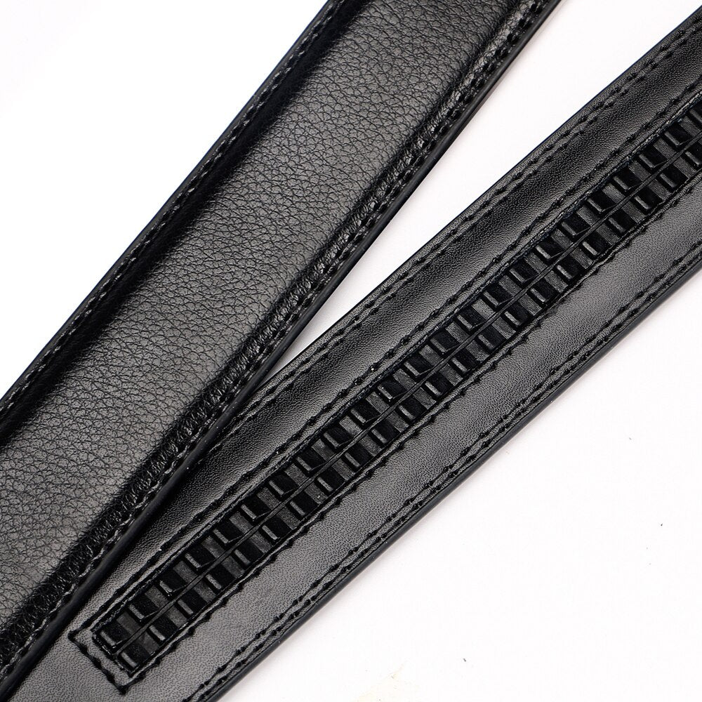 High-end Business Men&#39;s Belt Two-layer Cowhide
