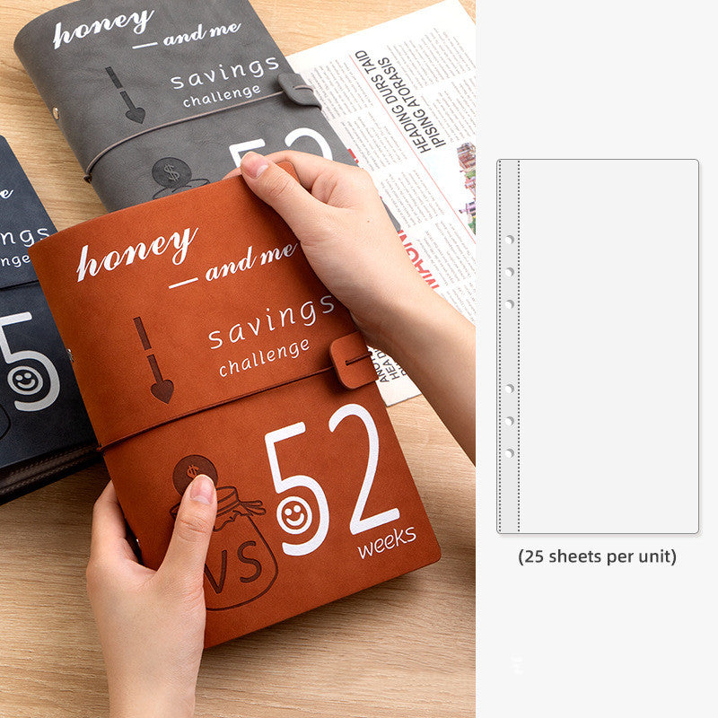 52 Weeks Couple Challenge Saving Journal Book